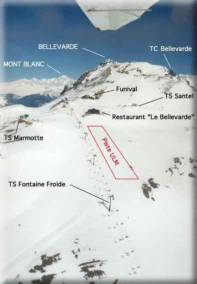 The Piste of The Microlight in Val D'Isère